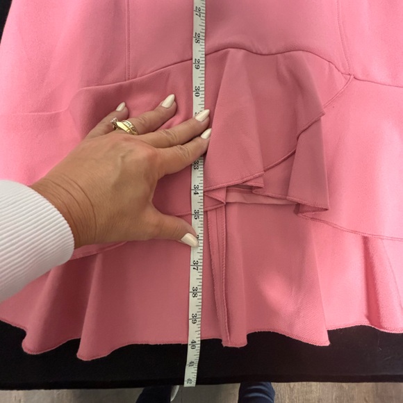 White House Black Market Flounce coral dress size 10 NWT’s - Picture 13 of 13